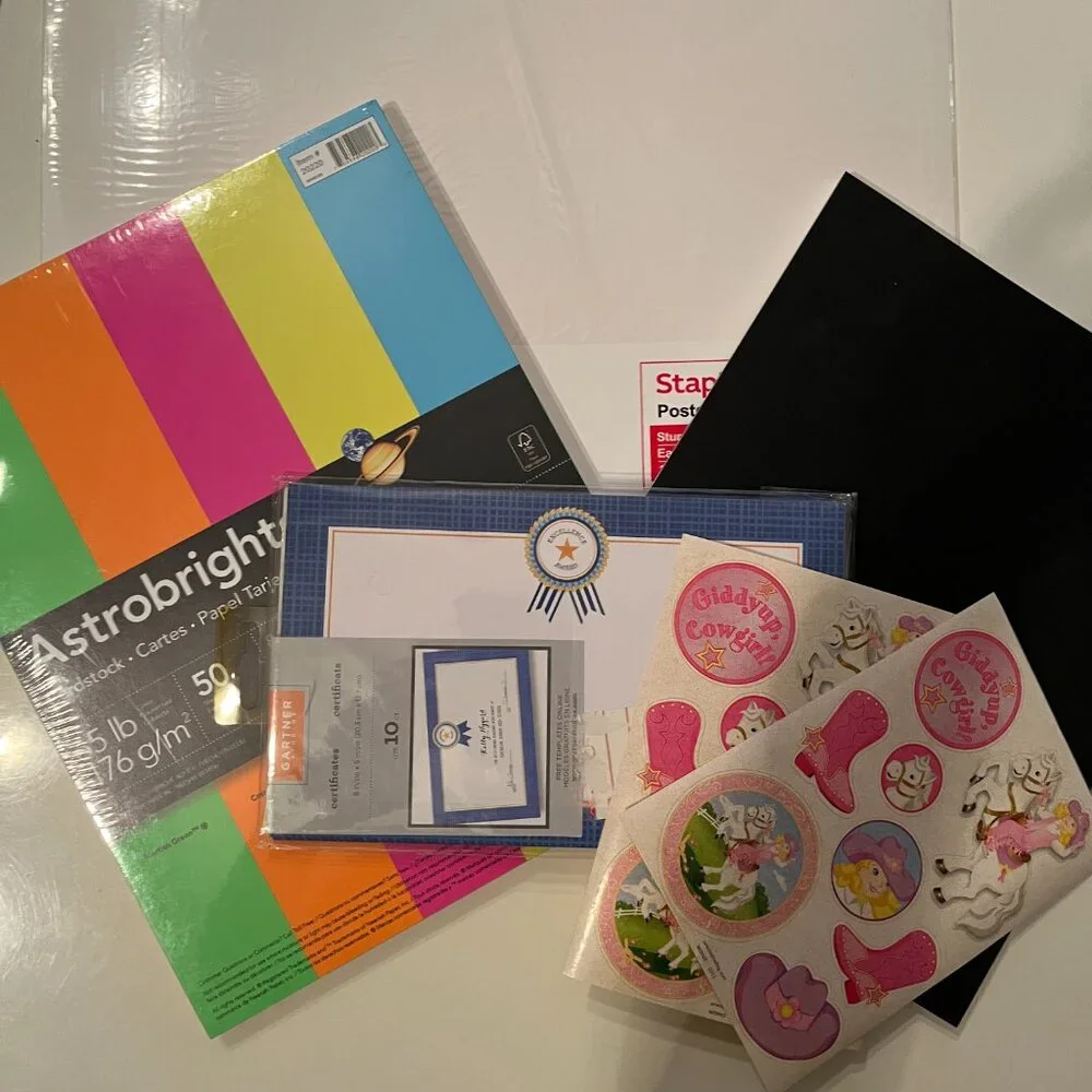 Arts & Crafts Supplies - Card Stock, Writing‎ Journals Stickers